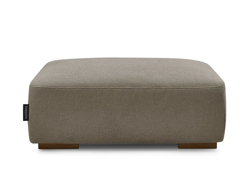 Hocker BOBOCHIC SIDONIE 70x100x40cm stoff chiniert taupe