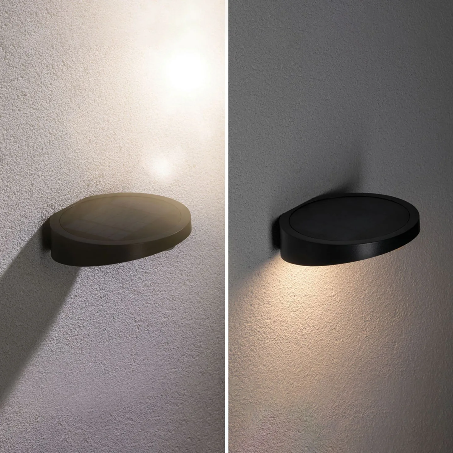 Ryse LED-Solar-Außenwandleuchte, anthrazit - Paulmann - Modern - Kunststoff - Rund