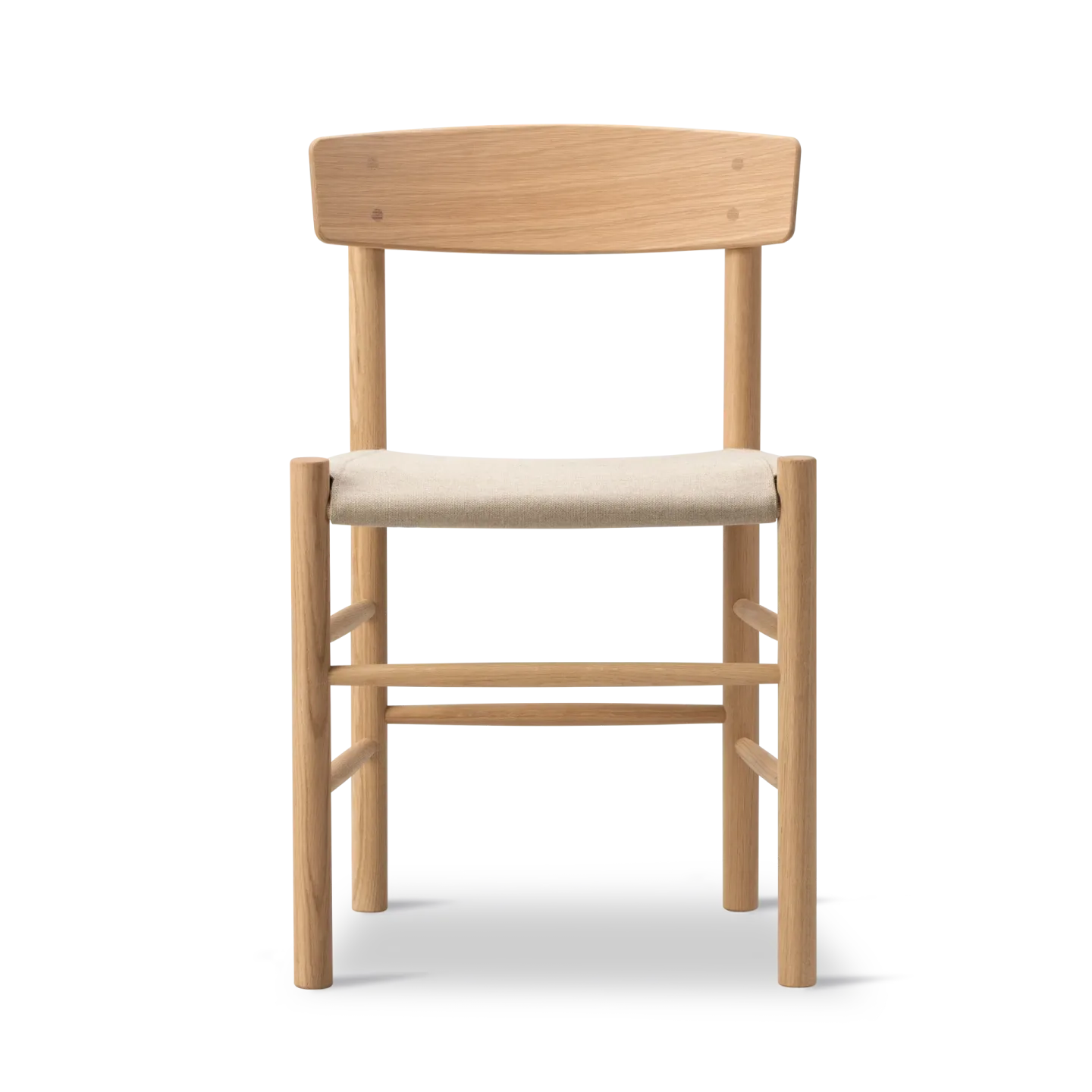 Fredericia Furniture J39 Stuhl Hell geölte Eiche-Canvas natur