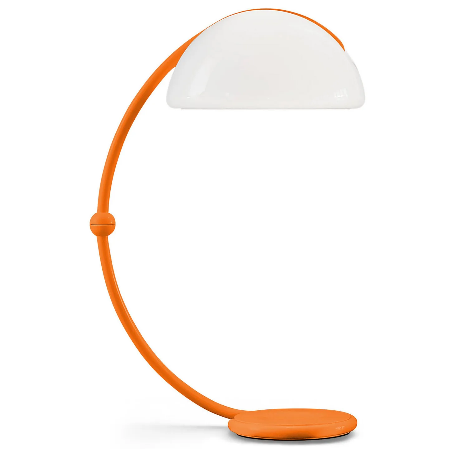 Martinelli Luce - Serpente Orange Anniversary 60 – floor lamp - Skärmlampor - Elio Martinelli - Orange,Vit - Metall/Syntetiskt