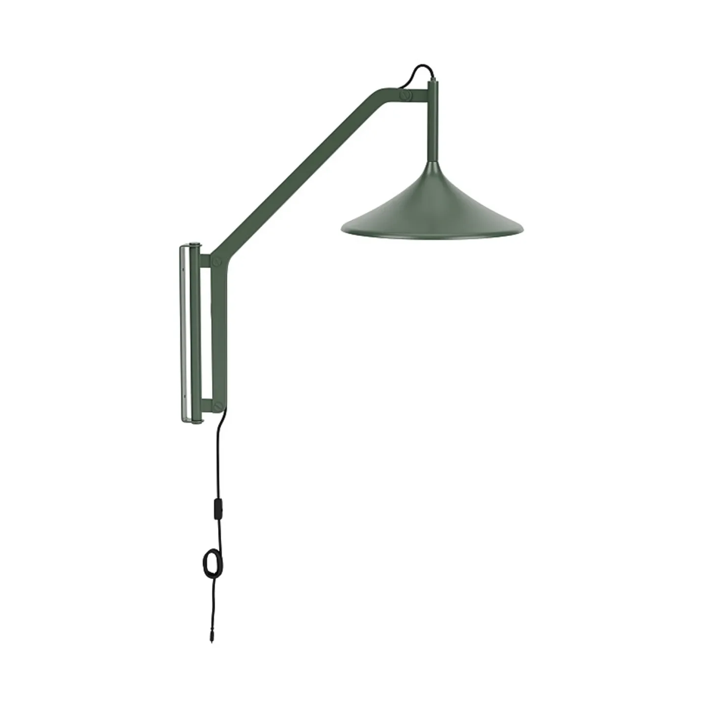 FDB Møbler U18 Hasle vägglampa Olive green, 67,5 cm