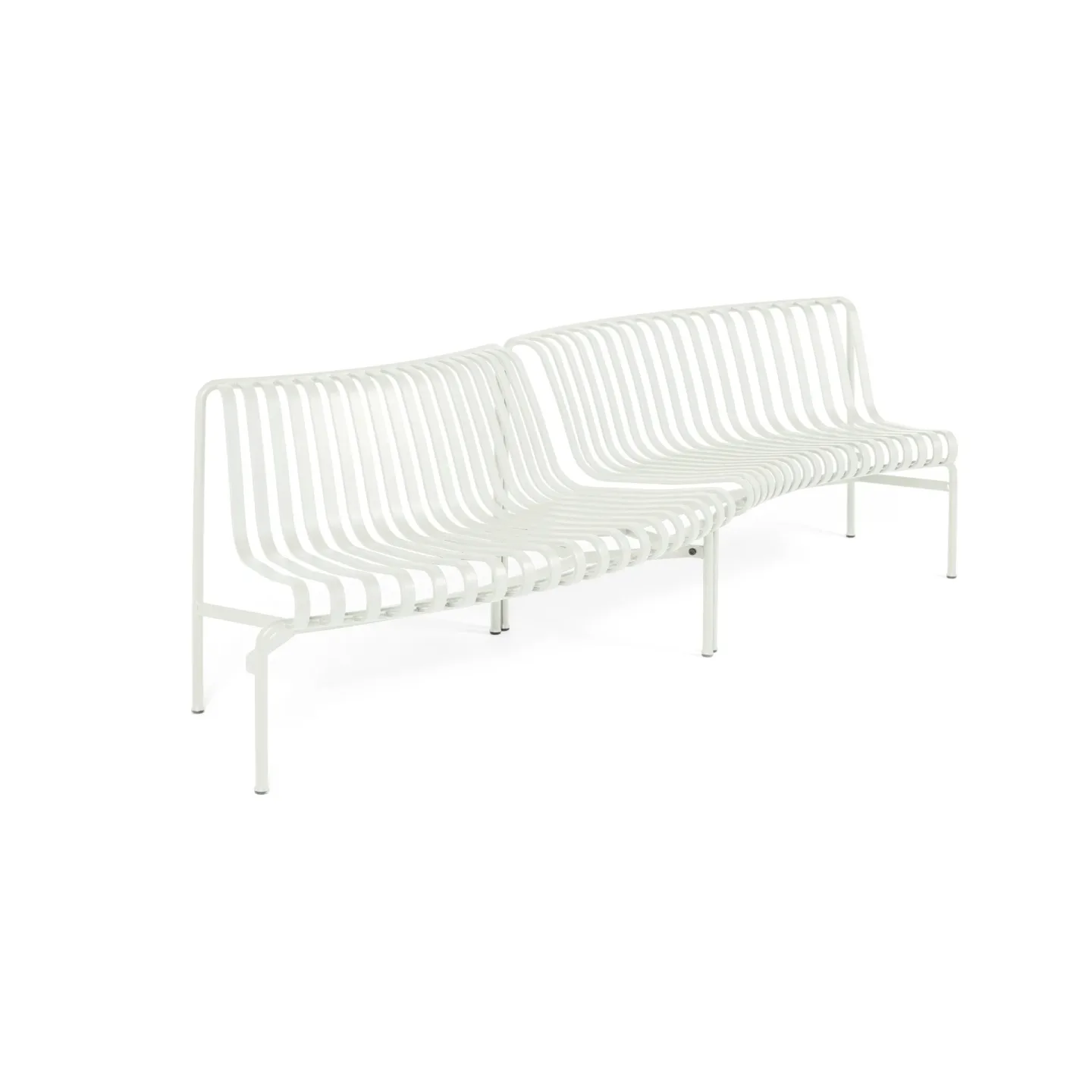 HAY Palissade Dining Parkbank in-out Cream white