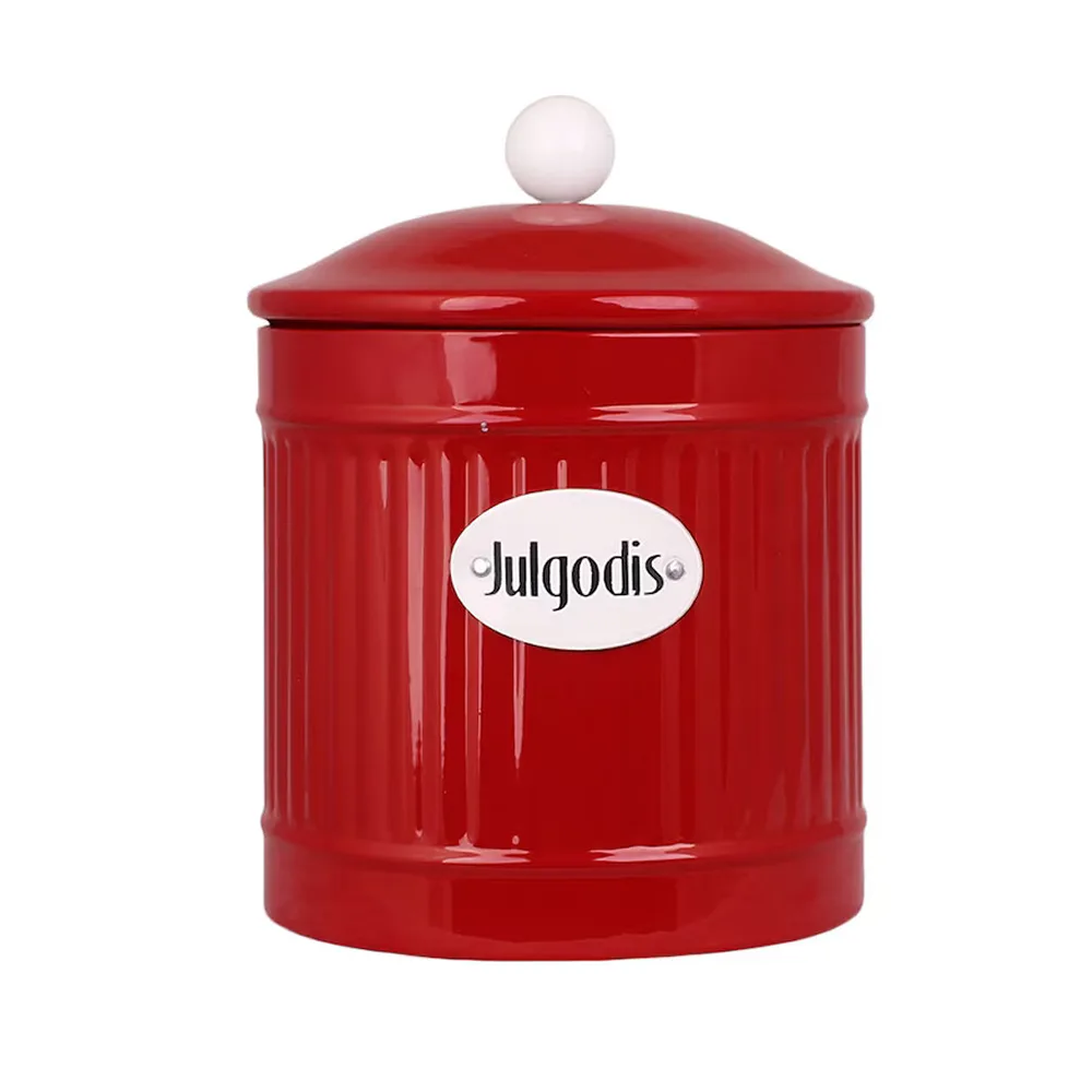 Retroburk Julgodis Ø 12,5 - Röd