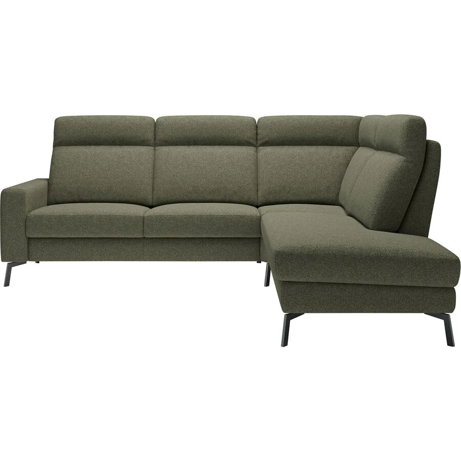 Ecksofa Bernina Grün Polyester 265 cm 215 cm