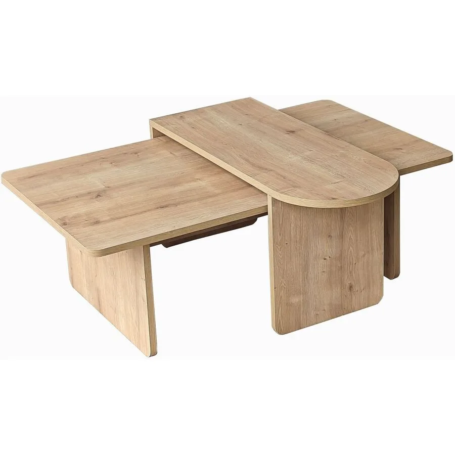 Salontisch Georis Bronze, Saphir-Eiche 100% Melaminbeschichtete Kiefer B 82 T 60 cm