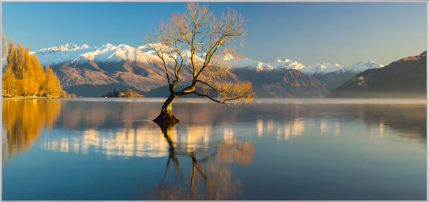 image LAND Bild mit Rahmen Bergpanorama mit See | Schubiger Möbel