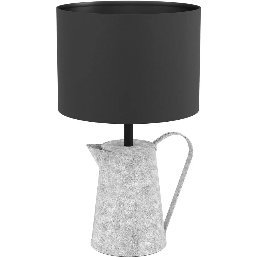 Eglo Tischlampe Kensal Grau/Schwarz 0 cm 0 cm - Material: Textilen