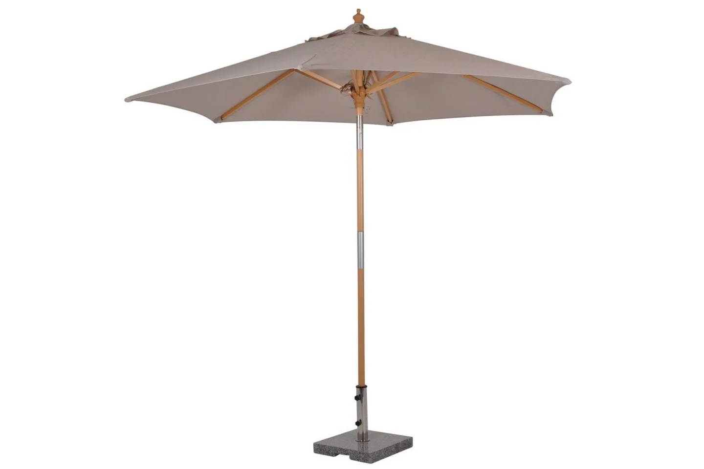 Parasoll Fritab Lille 250cm med 38 mm trästativ -