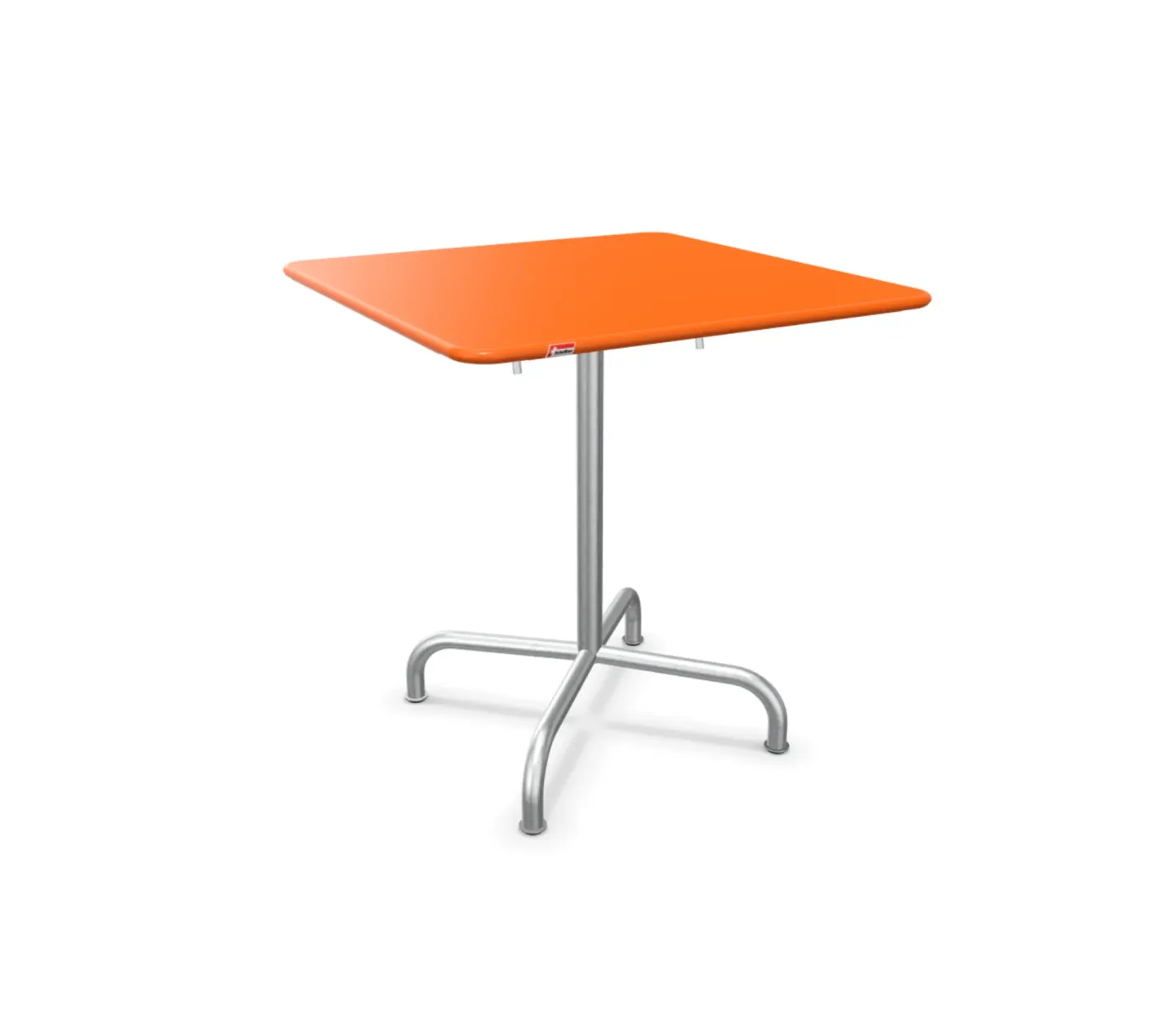 Schaffner Metall-Tisch Rigi Quadratisch Feuerverzinkt Orange | Schubiger Möbel