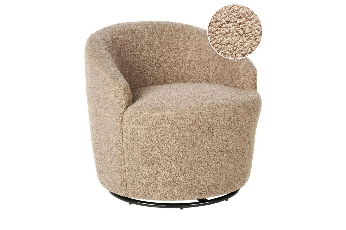 Fåtölj Davik Beige/svart - Beige/svart