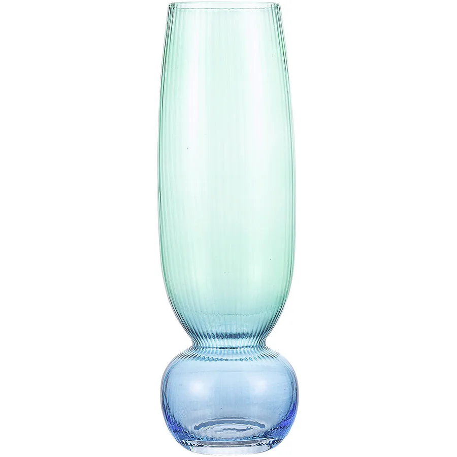 Champagnerglas Rhea grün / blau Glas H 19.5 cm 396 ml