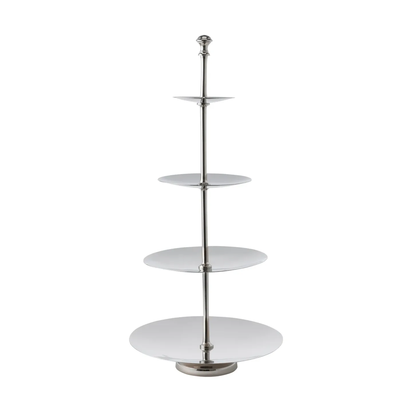 Lene Bjerre Sigrine våningsfat Silverfärgad, 25x25xH53 cm