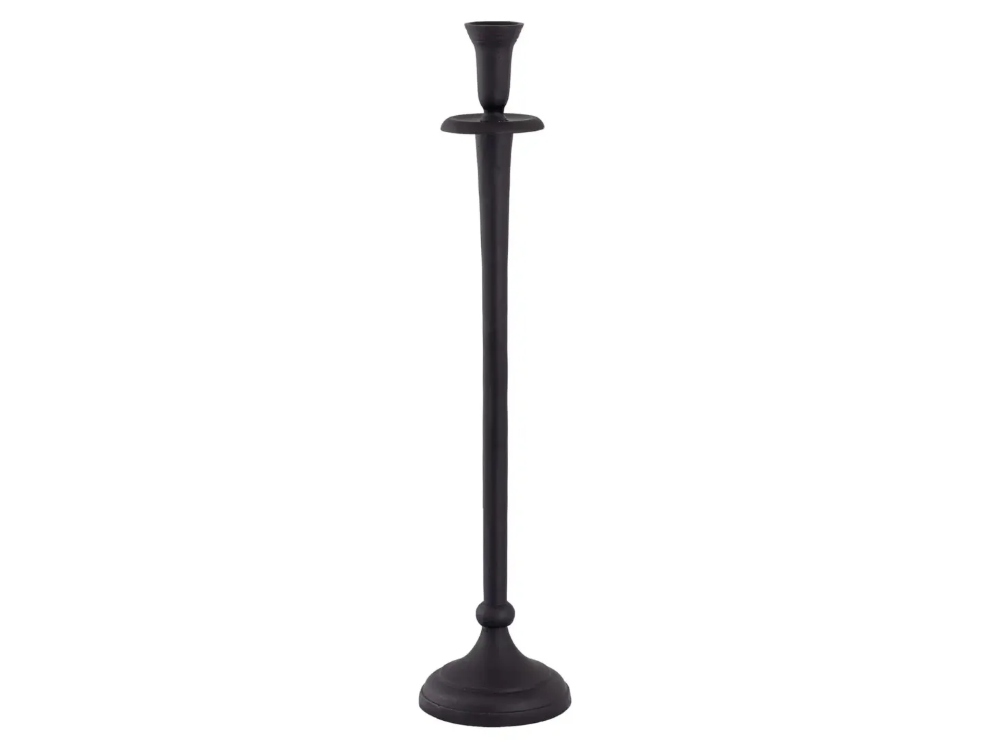 Decofinder Kerzenständer Aluminium Schwarz H: 58 cm | Schubiger Möbel
