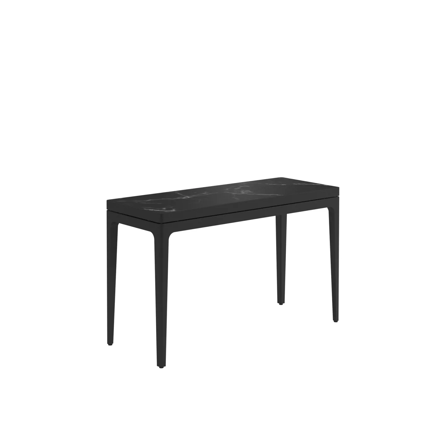 Gloster - Grid 103x 40 cm Console Table, Frame Meteor, Nero Ceramic Top - Småbord och sidobord utomhus - Henrik Pedersen - Svart - Trä/Sten
