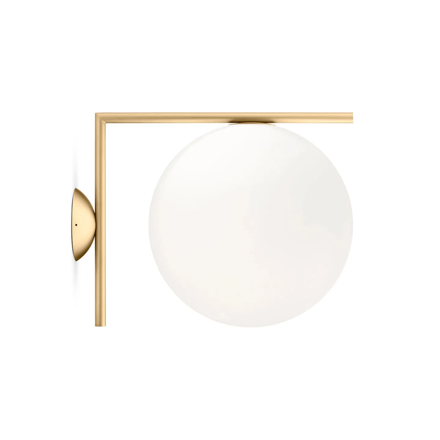 Flos - IC Lights Ceiling/Wall 2 Outdoor/Indoor, Brass - Vägglampor utomhus - Michael Anastassiades - Guld - Glas/Metall
