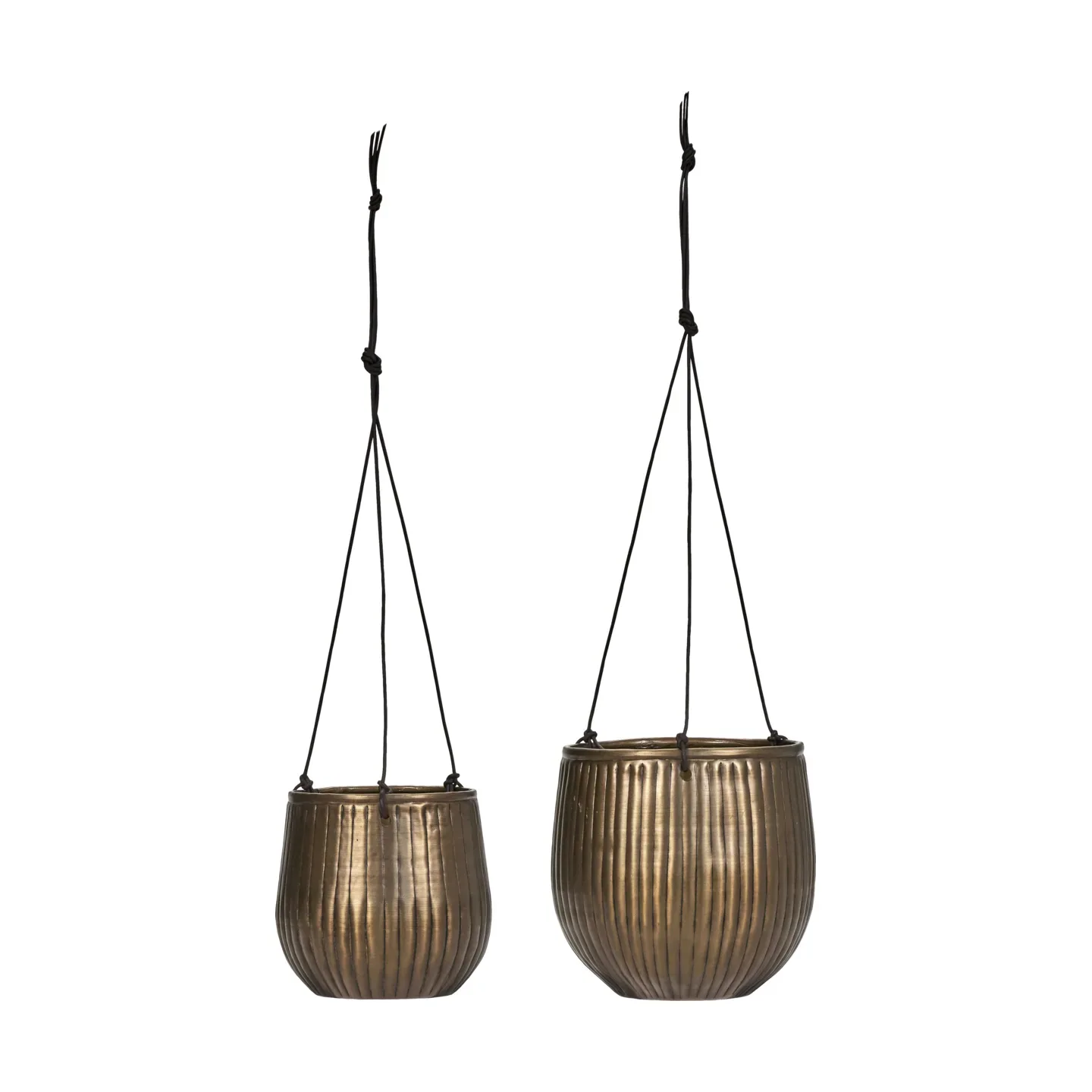 House Doctor Plan hängender Blumentopf 2-teilig Gold
