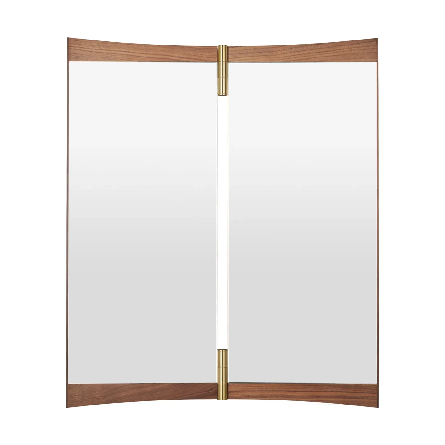 GUBI Vanity Spiegel 2 Walnuss-Messing