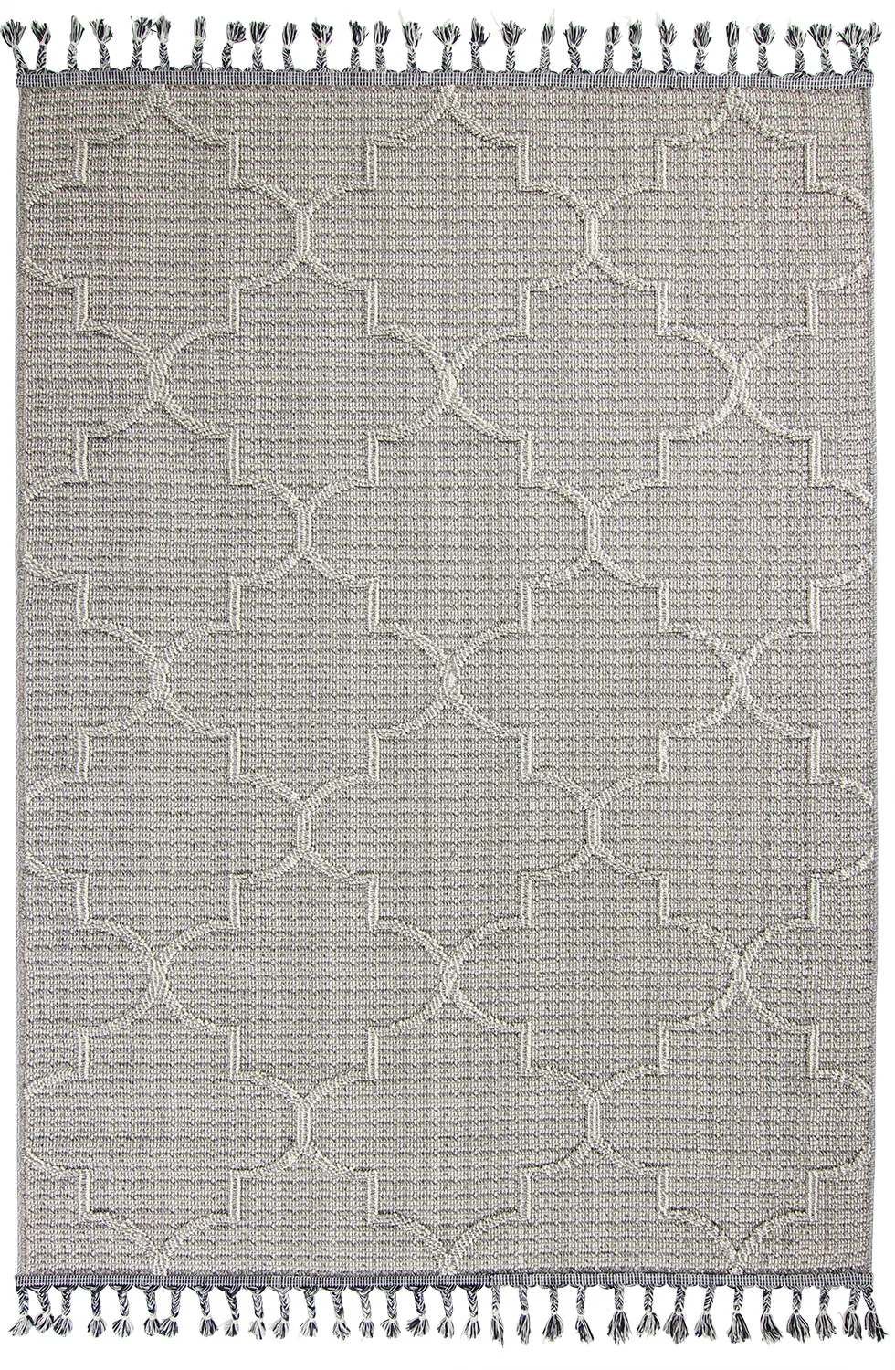 Shaggy - Indoor/Outdoor Santos (grå) (Størrelse: 160 x 230 cm)