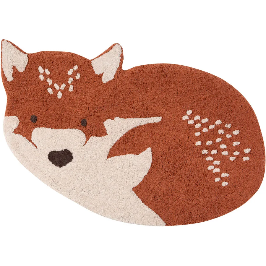 Kinderteppich Mildred Baumwolle 70 cm 110 cm - Farbe: Ingwer