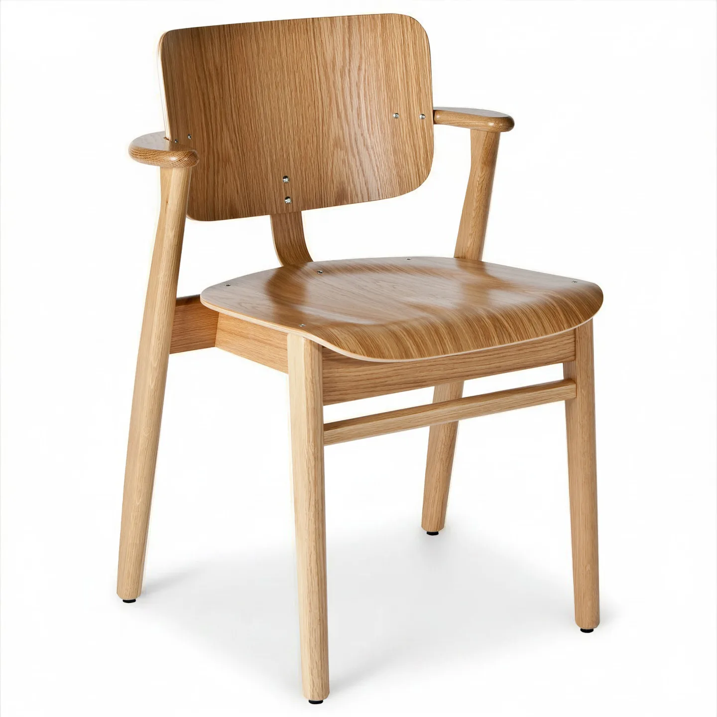 Artek - Domus Chair, Klarlackad ek - Matstolar - Ilmari Tapiovaara - Träfärgad - Trä