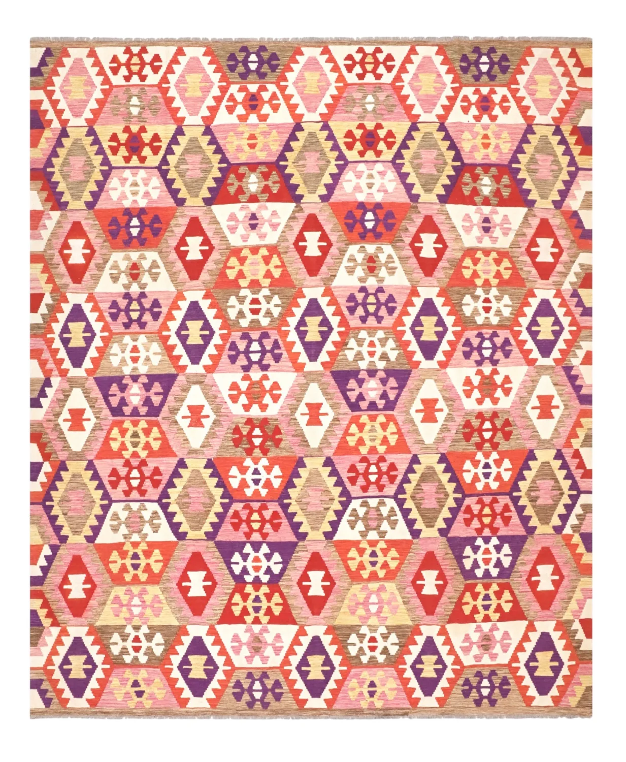 Orientalsk Teppe - Vegi Kelim Hand Woven - 251 x 300 cm (Størrelse: 251 x 300 cm)