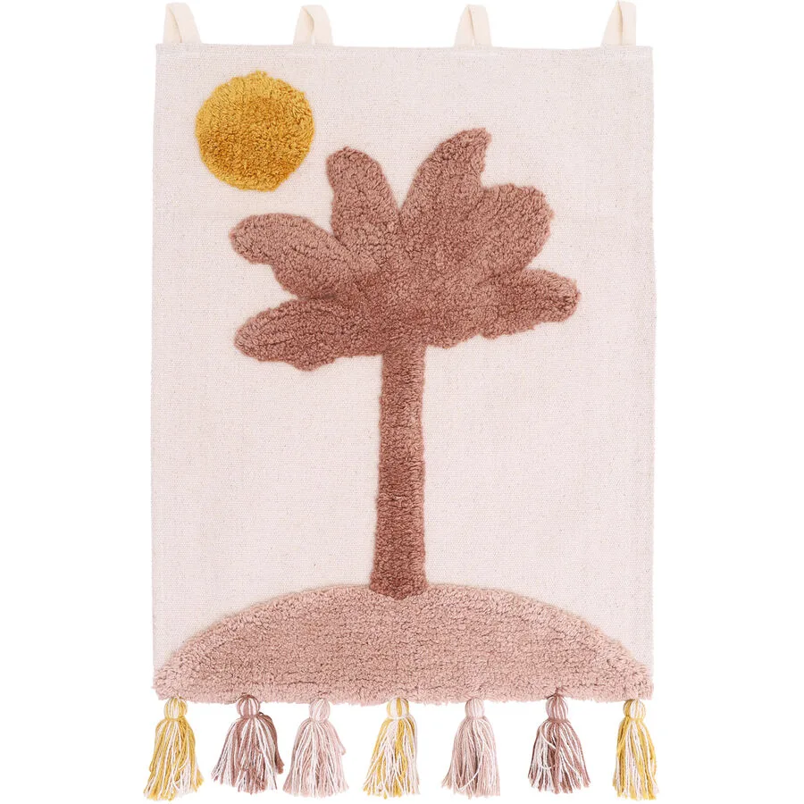 Wanddekoration Othilde pink Baumwolle 40 x 50 cm