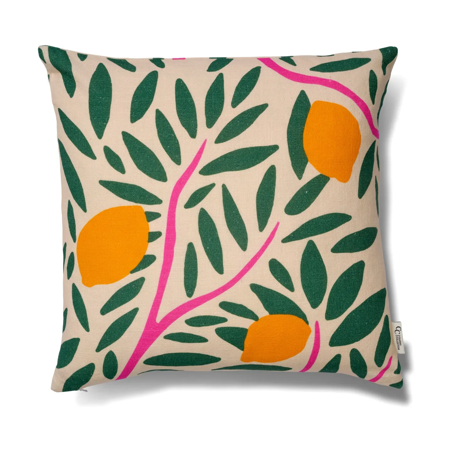 Sunny Citrus kuddfodral grön
