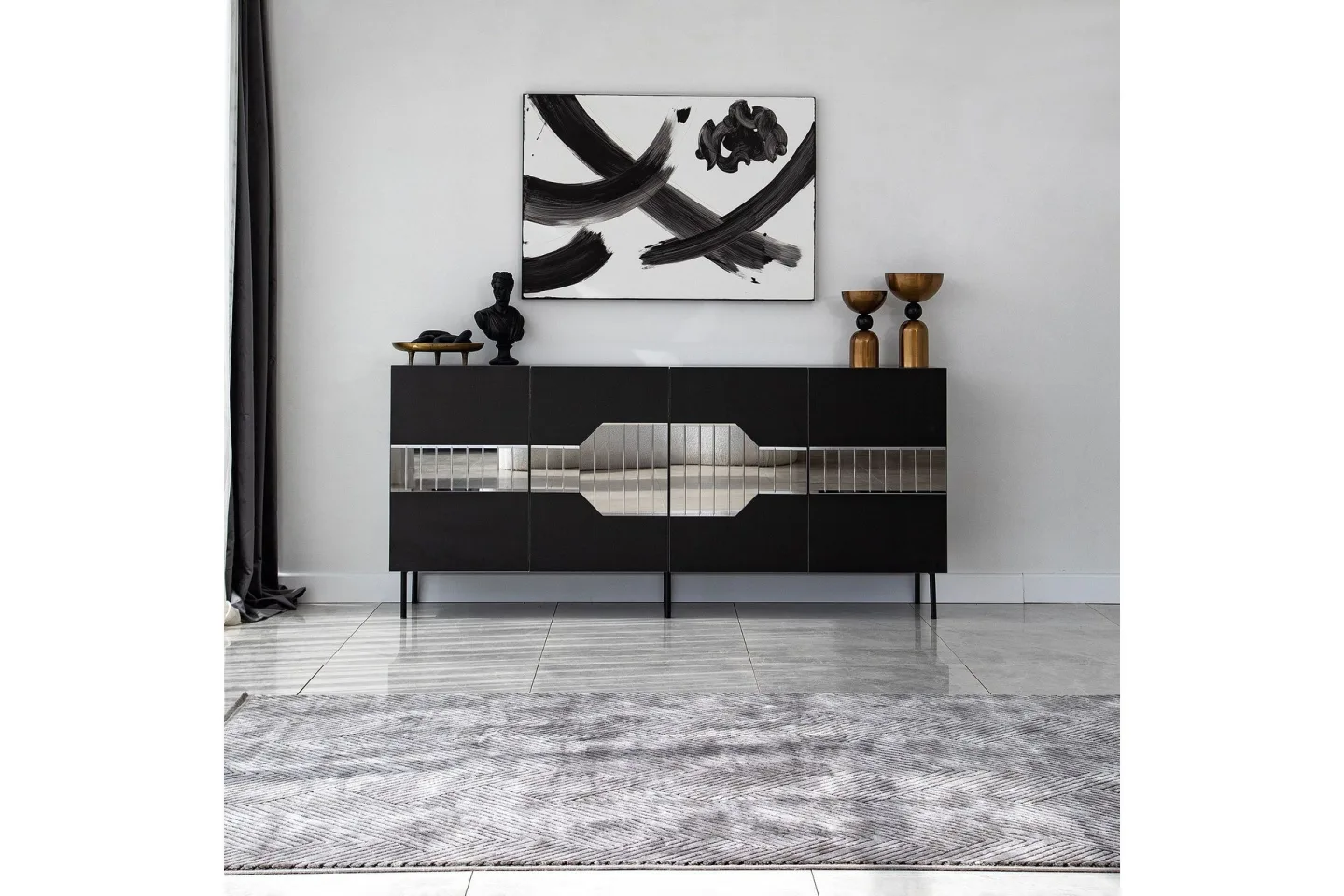 Lissione Konsollbord 180 cm - Svart