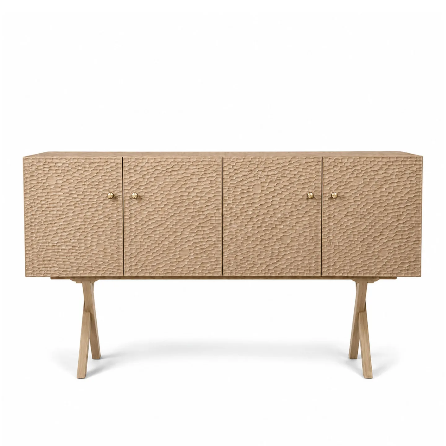 Zanat - Touch sideboard 172 cm massivt trä/vitoljad ek - Skänkar och sideboards - Studioilse - Träfärgad - Trä