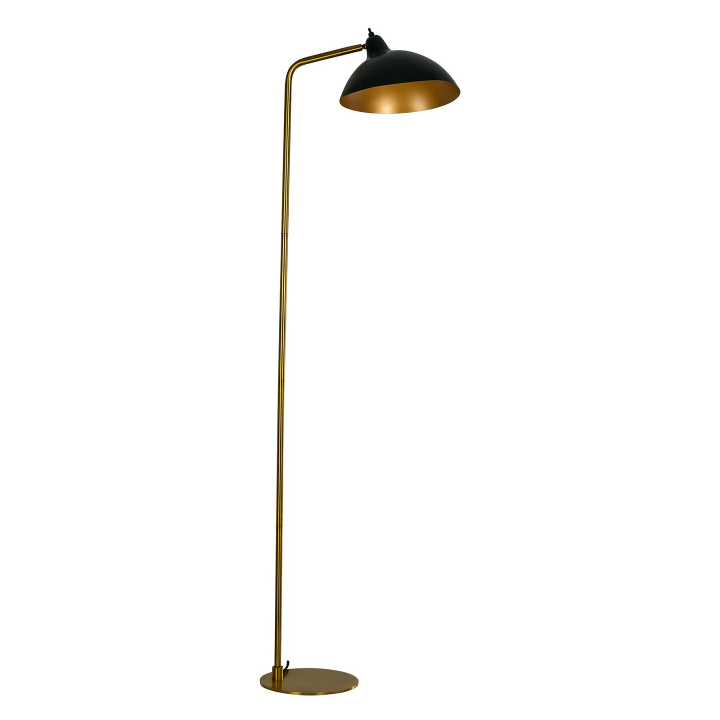 Futura Stehleuchte Black/Brass - Dyberg Larsen - Wohnzimmer - Skandinavisch - Metall - Einflammig