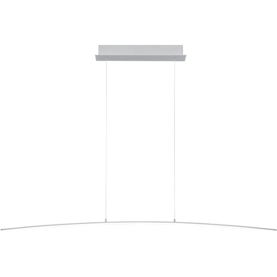 Pendellampe Sira Silber Eisen 150 cm - LED - Lichtfarbe: Extra warmweiss - LED Energiesparlampen