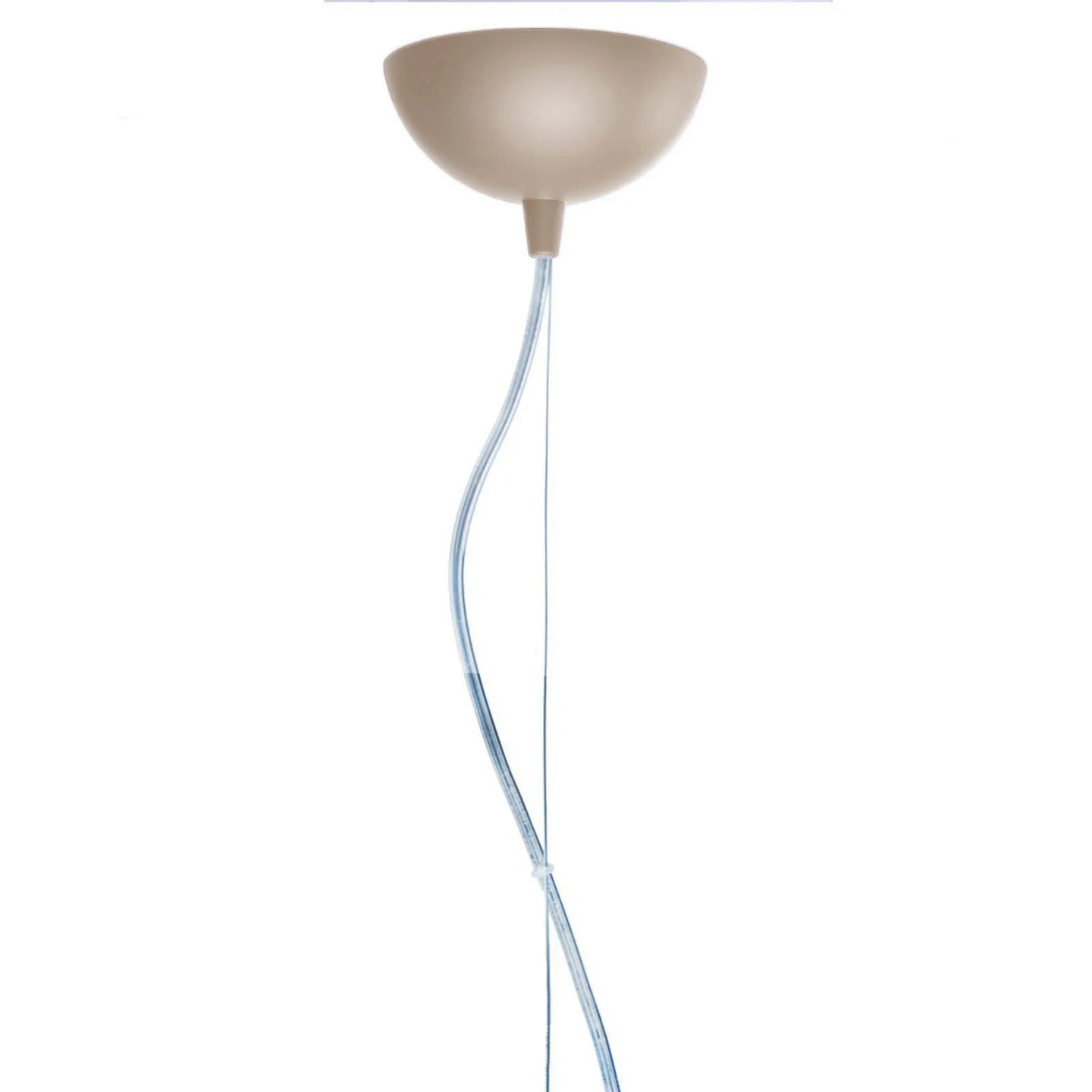 Hengelampe Kabuki, duegrå, Ø 50 cm - Kartell - Stue - Design - Plast - Med en lyskilde