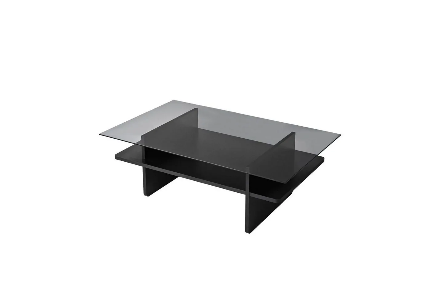 Soffbord Rubby Rektangel Svart / Rök - Svart / Rök