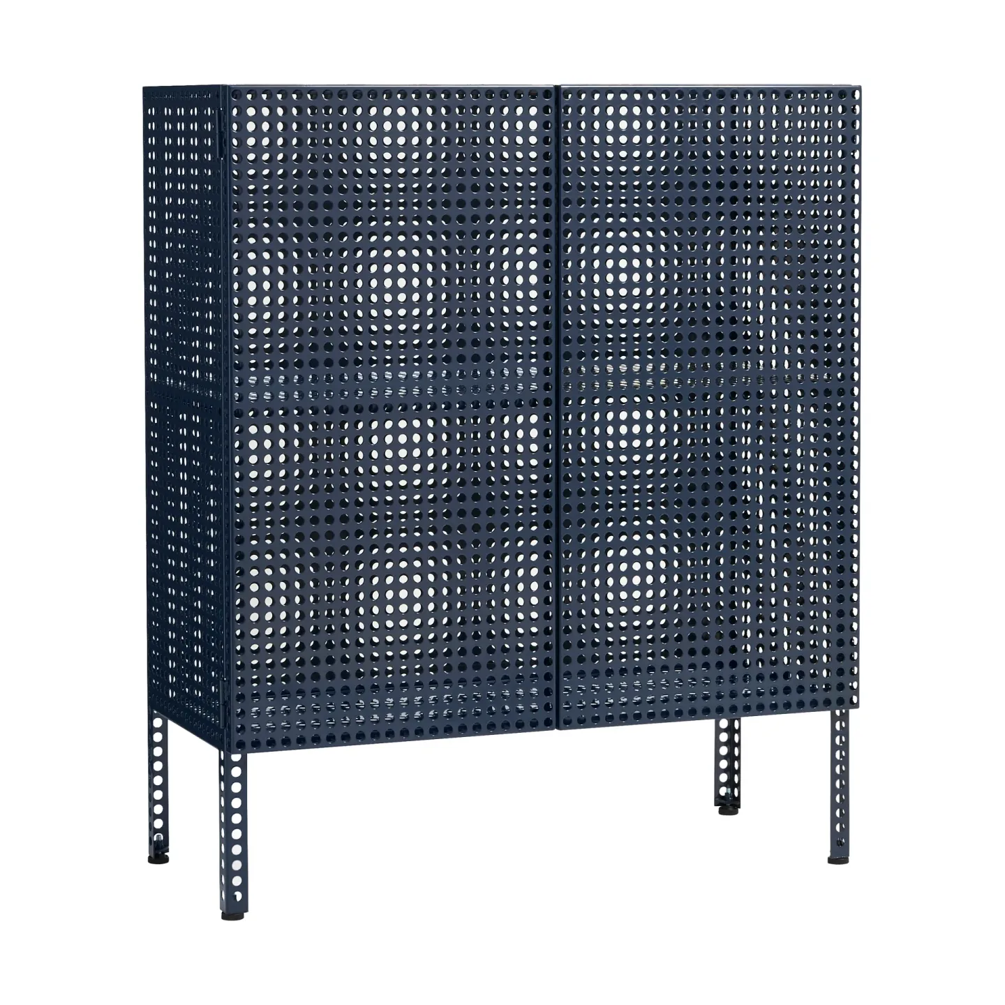 HAY Perforated Cabinet skåp medium Steel blue