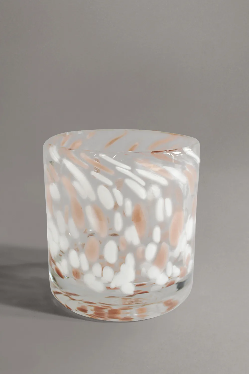 Lysestake S - Haven (hvit/beige) (Størrelse: 8 x 8 cm)