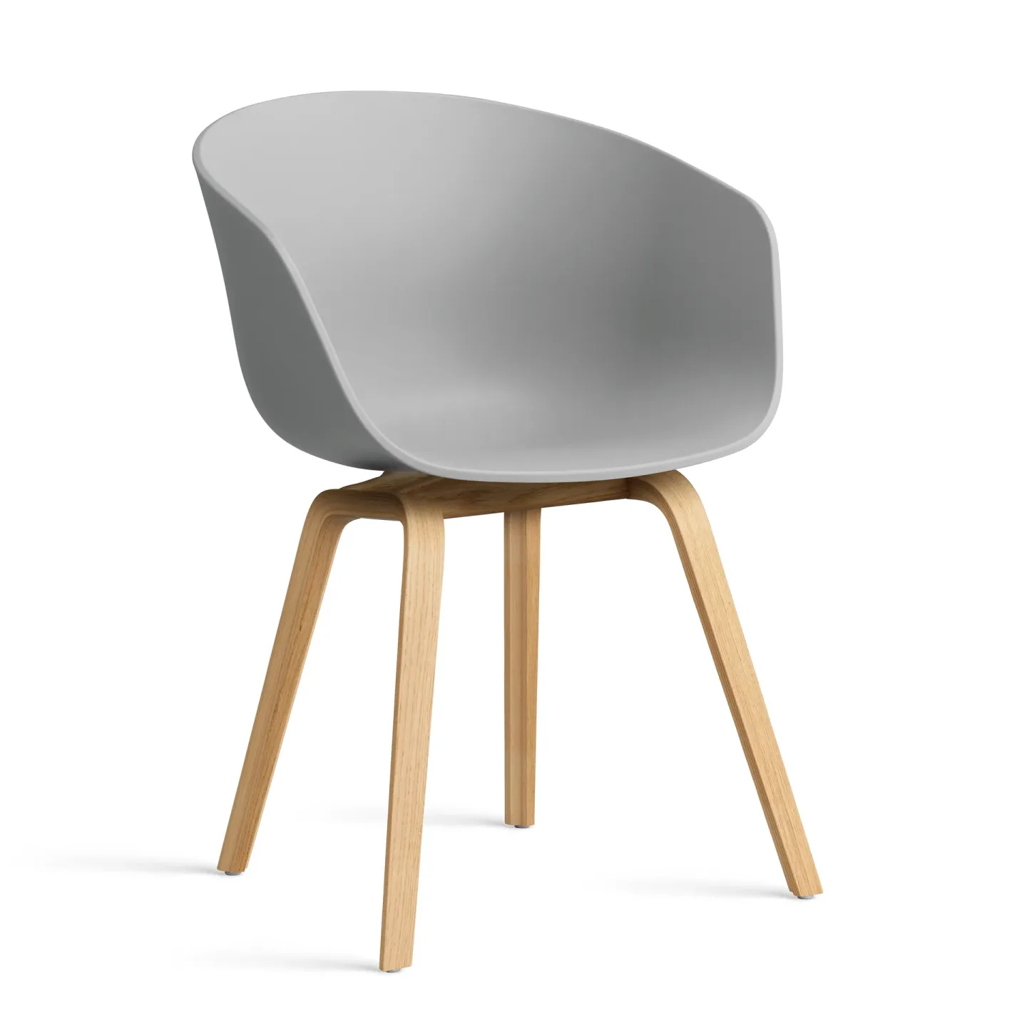 HAY About a Chair 22 2.0 stol Concrete grey-lackerat ekstativ