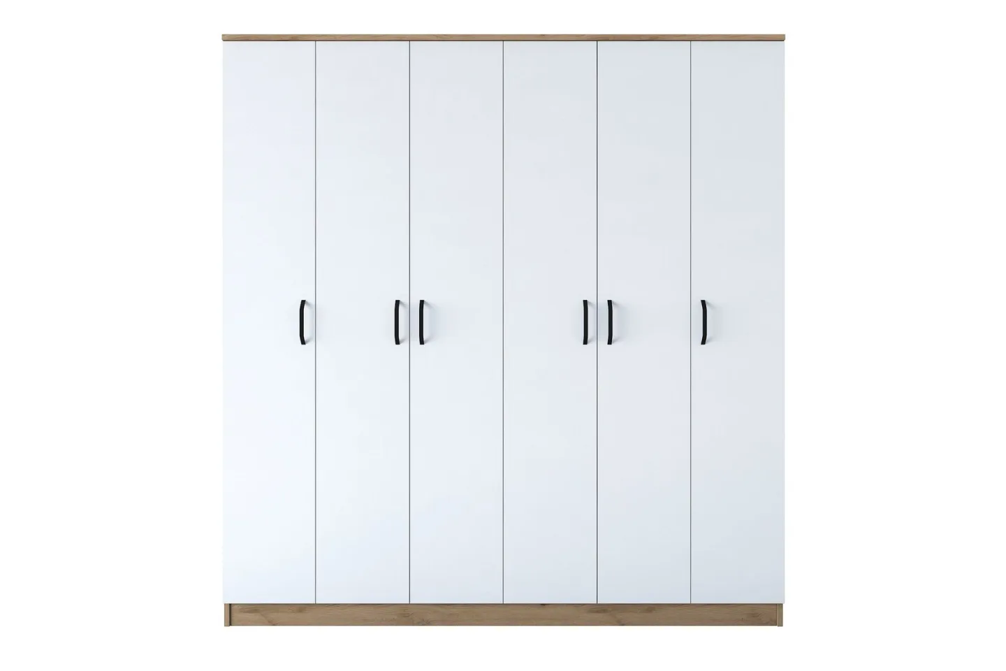 Jaidul Garderob 180x190,8 cm Brun/Vit - Hanah Home