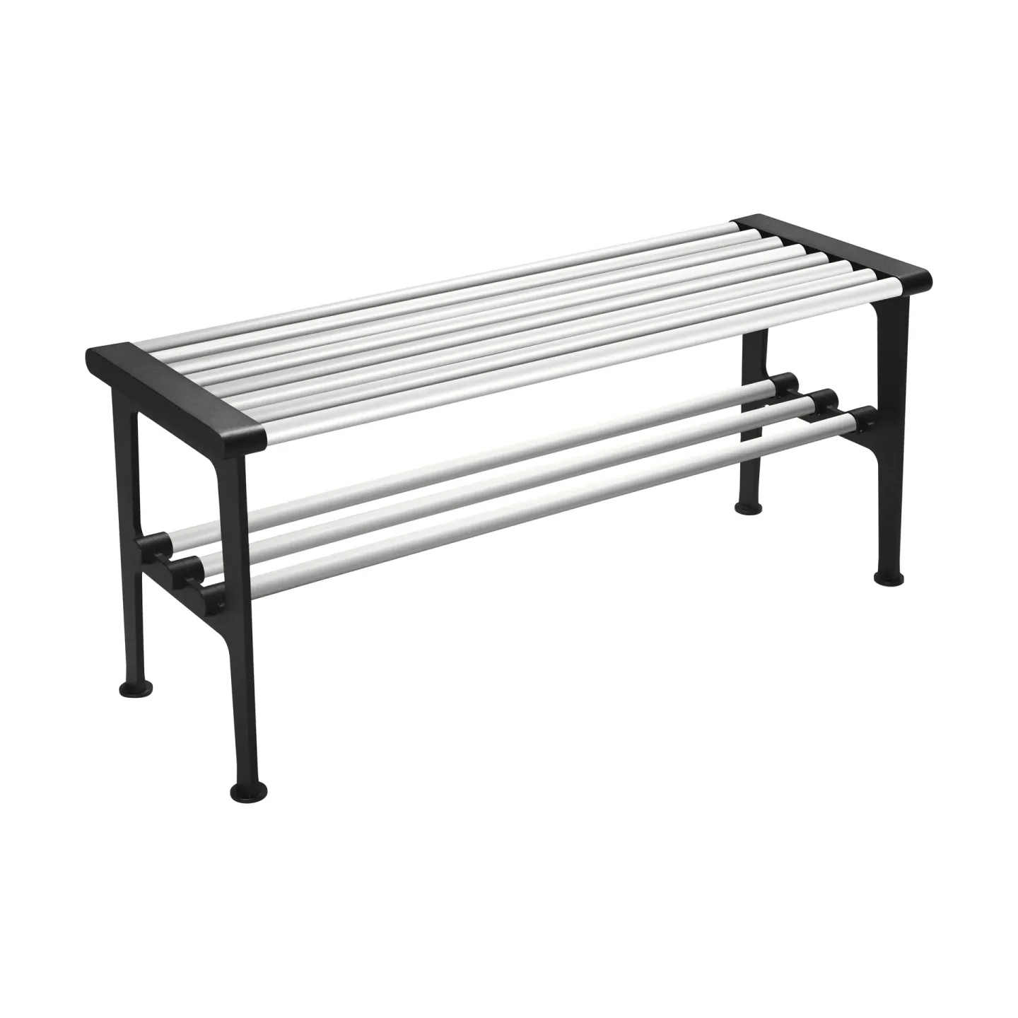 Essem Design Nostalgi bänk 100 cm Aluminium-svart