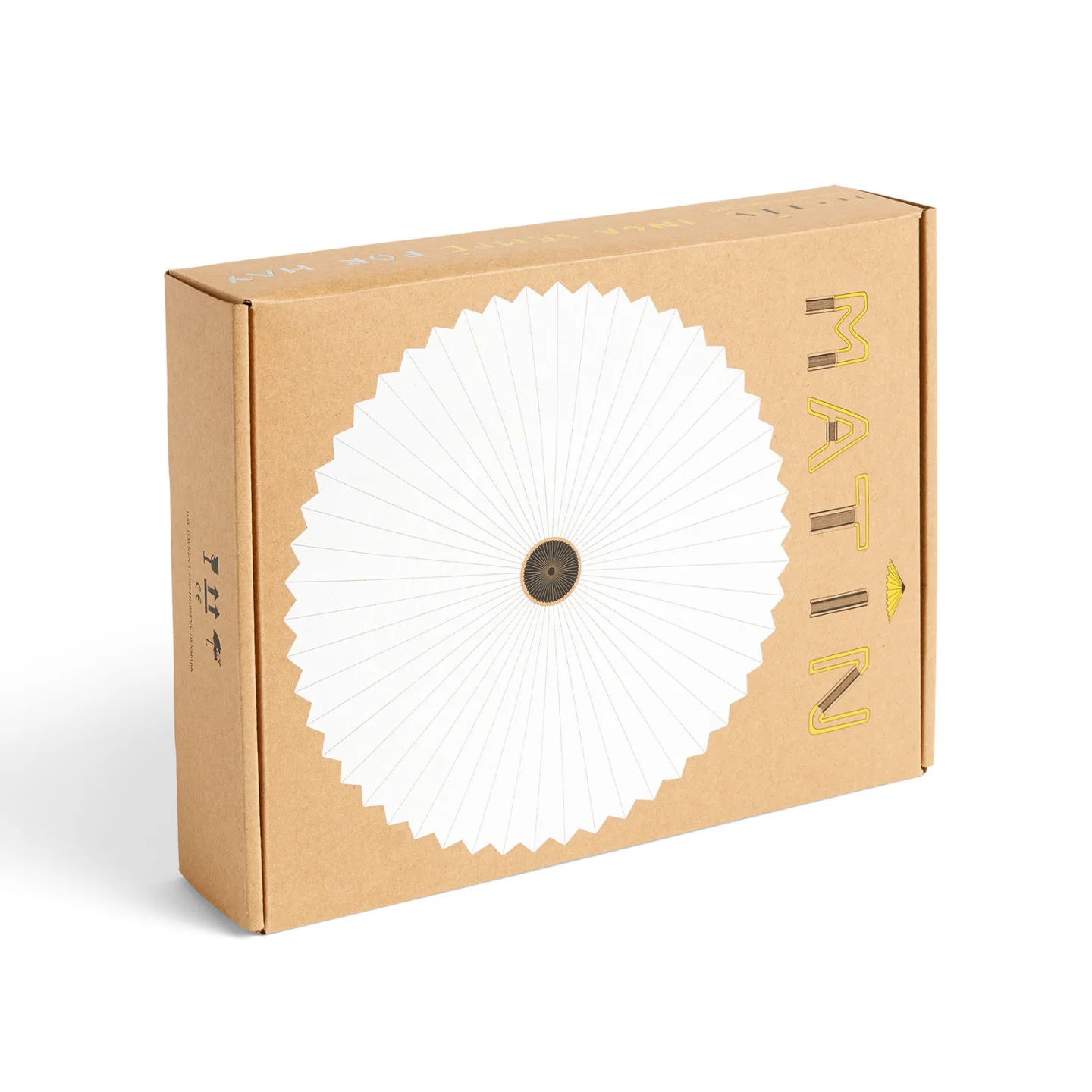Matin Flush 380 Vegglampe White - HAY - Stue - Design - Stoff / Tekstil - Rund