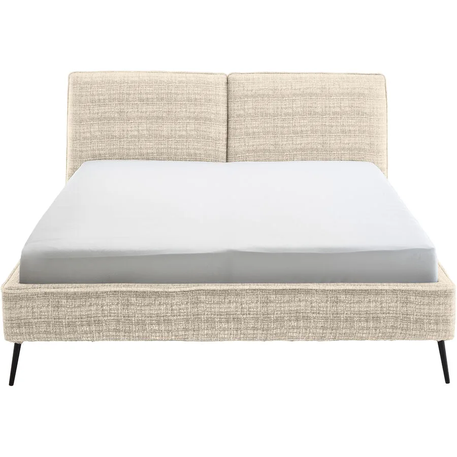 Bett Ibli sand Stoff 200 x 200 cm