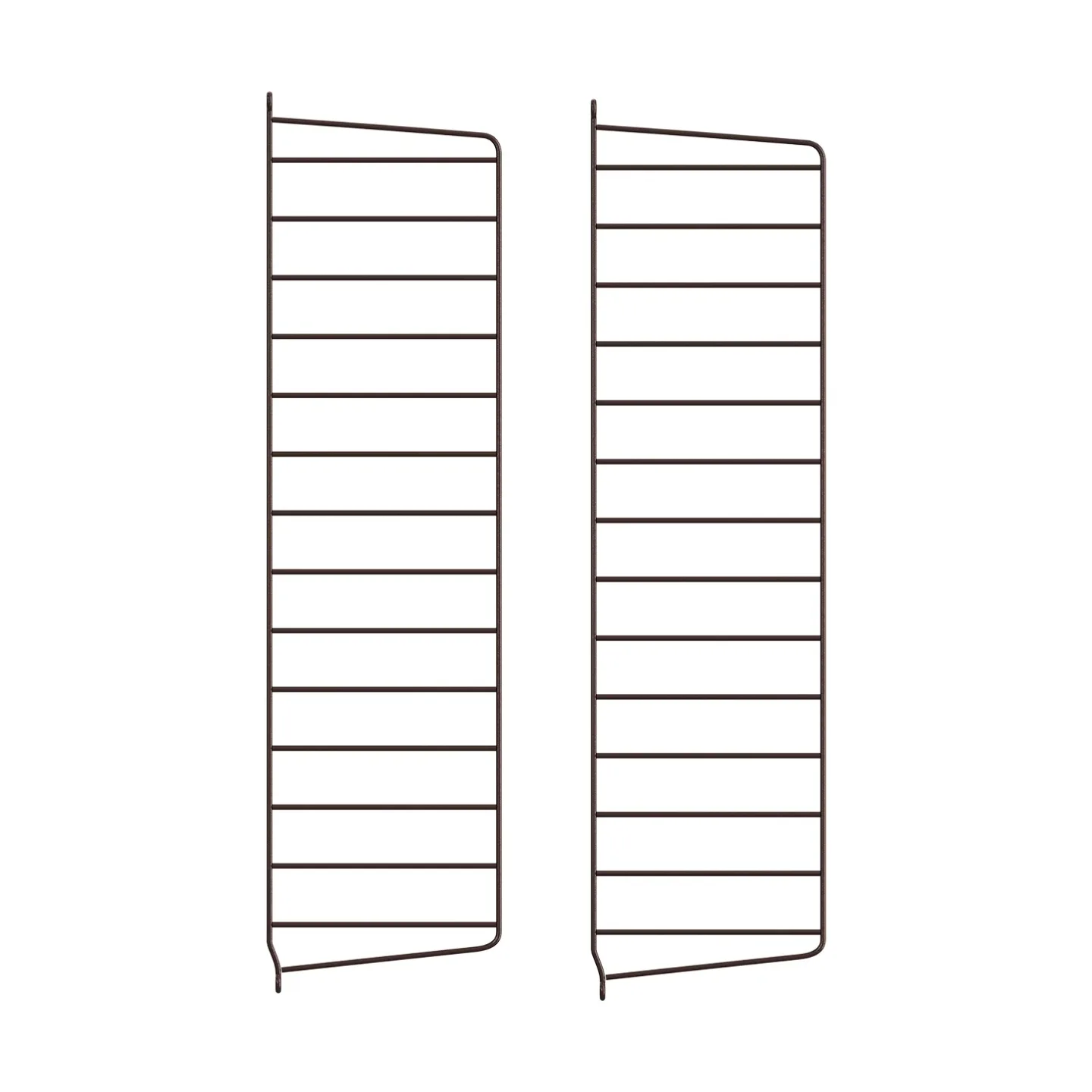 String String Wandleiter Dunkelbraun, 75x20 cm, 2-teilig