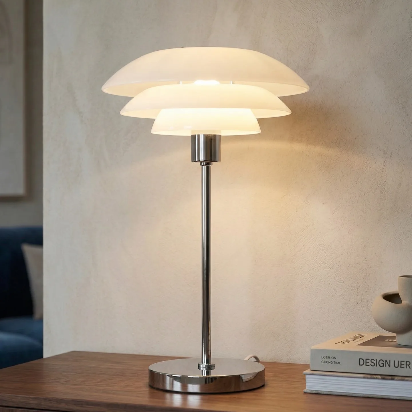 DL31 Opal Bordlampe - Dyberg Larsen - Stue - Skandinavisk - Glass - Med skjerm