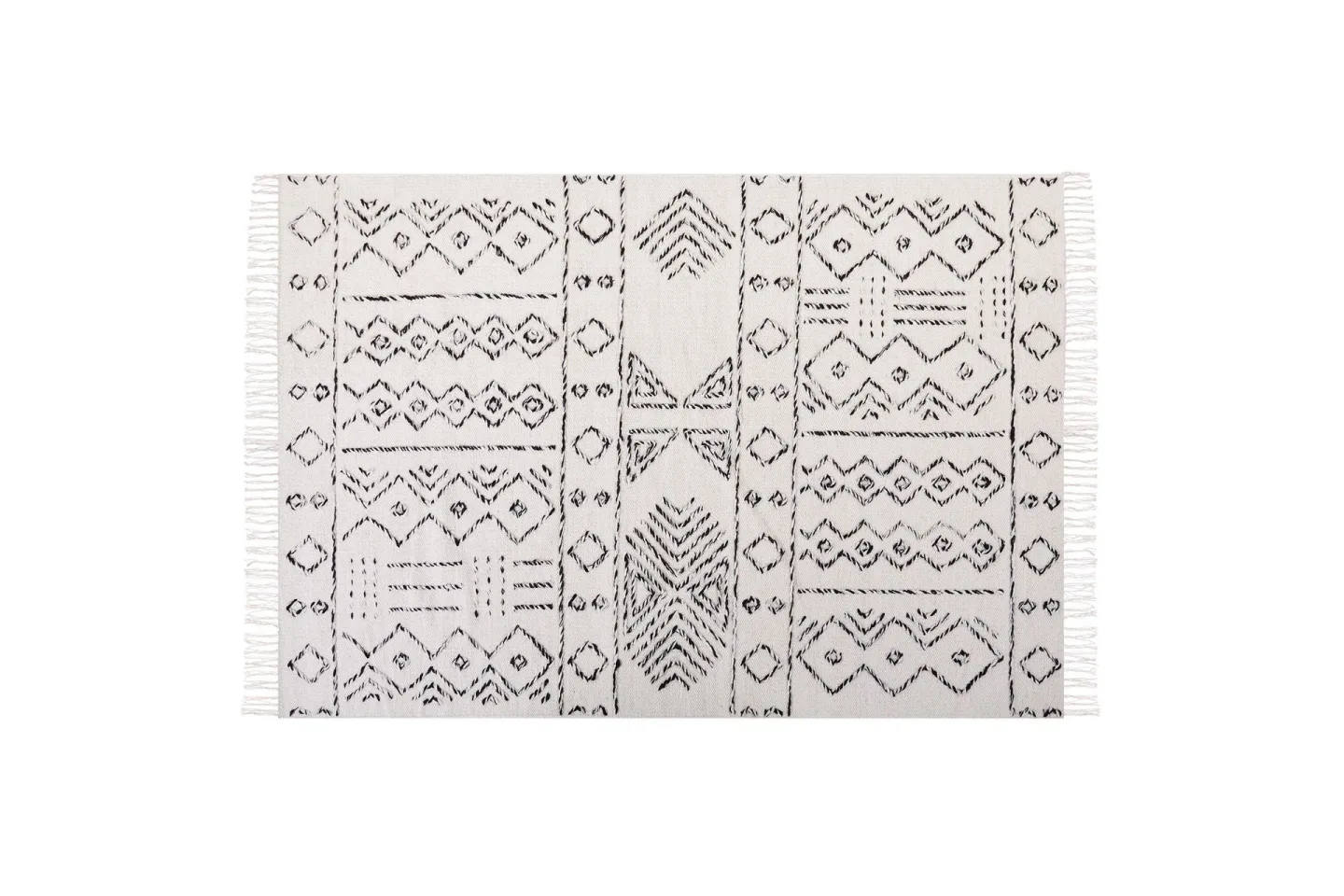 Alkent Ullmatta 140x200 cm - Svart/Vit