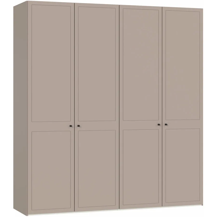 Kleiderschrank Arena Drehtüren nougat Holzwerkstoff B 203 cm - Schweizer Möbelhersteller
