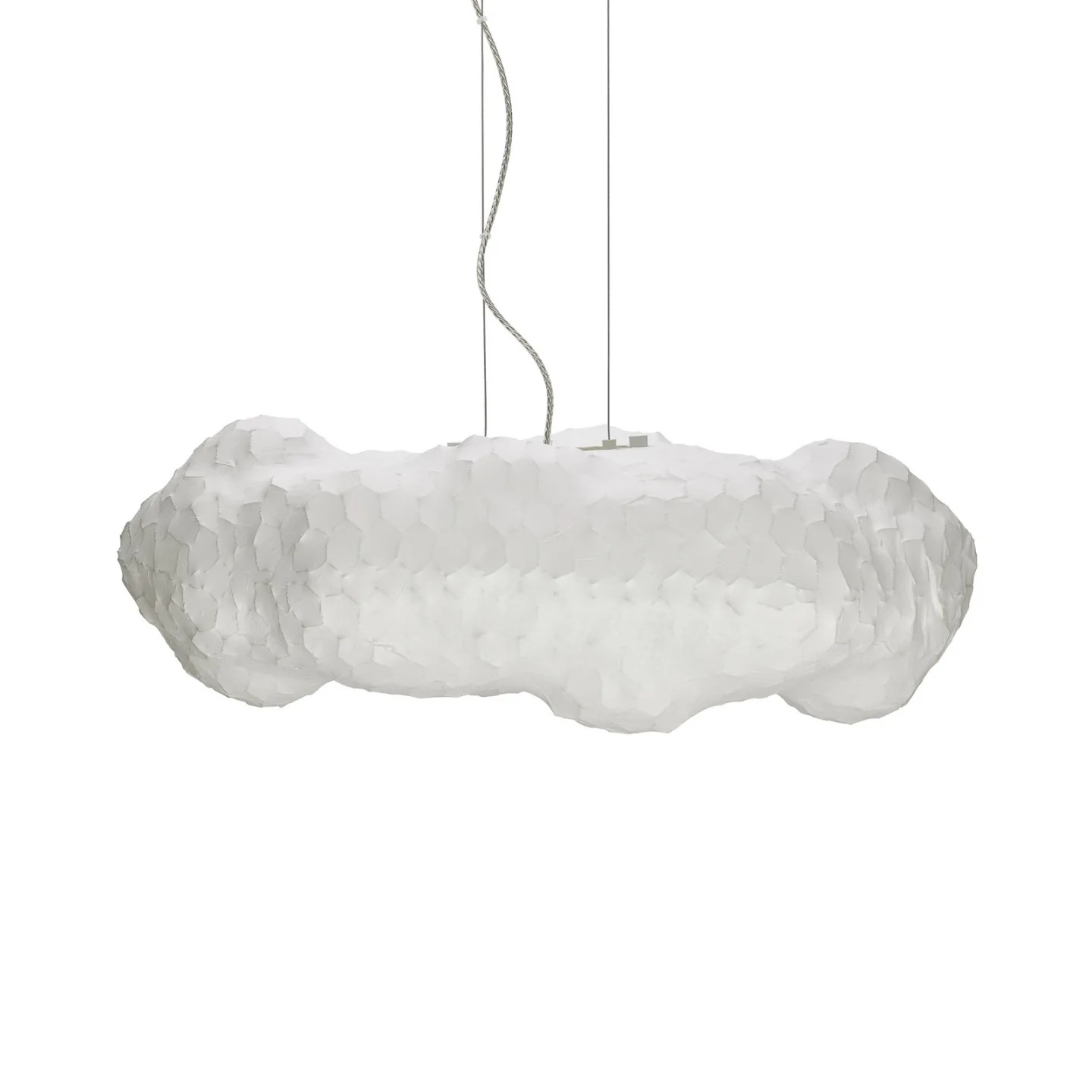 Nuevo Hängeleuchte, weiß, Polyresin, Metall, E27 - By Rydéns - Esszimmer - Kunststoff - Einflammig