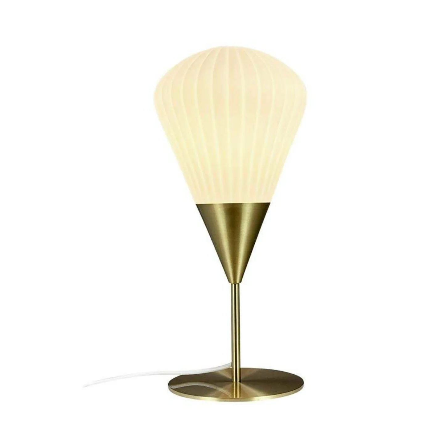 Ballon Bordlampe Opal/Messing - Dyberg Larsen - Stue - Glas
