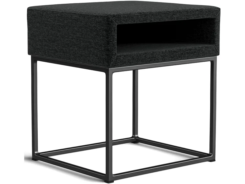 Nachttisch SWISS HOME STYLE AMBER 45x40x45cm schwarz