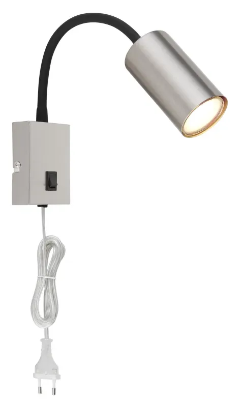 Globo Lighting - Robby - Sänglampa - Nickel