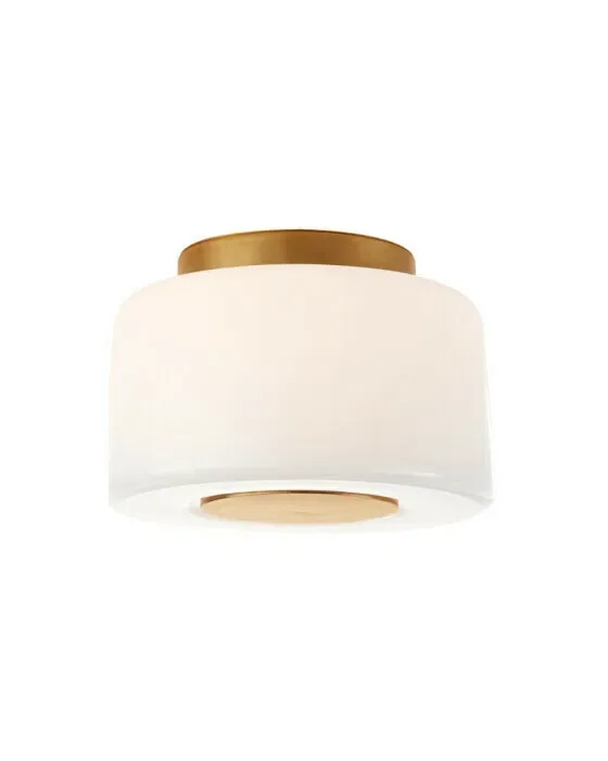 Acme Small Flush Mount Soft Brass