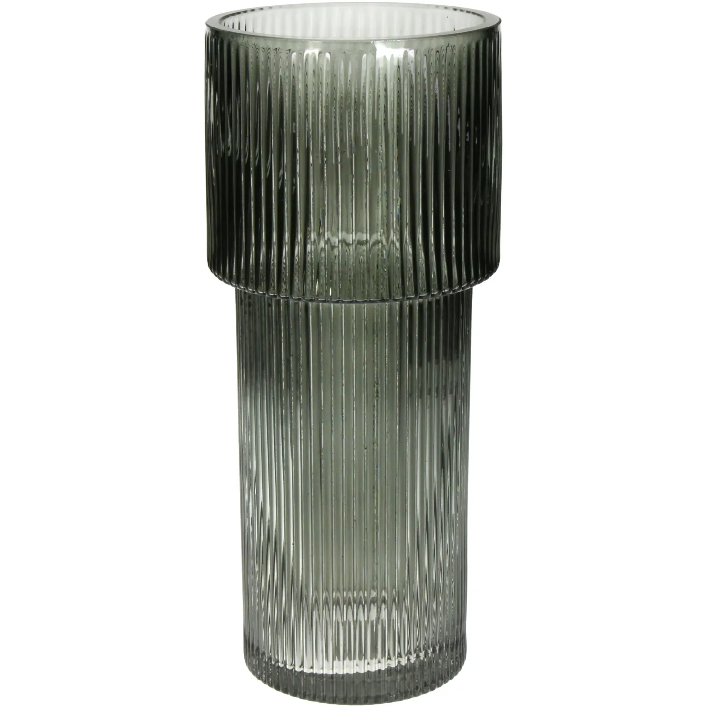 Kersten Vase Stripe, Glas H: 25 cm | Schubiger Möbel